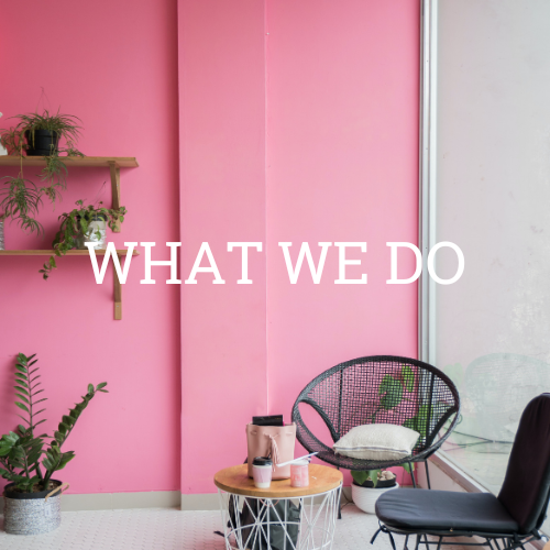 "What We Do" with living space